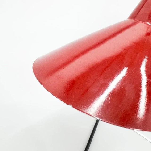 Red ST30 Metal Table Lamp by Josef Hurka for Kovona, 1960s For Sale - Image 8 of 13