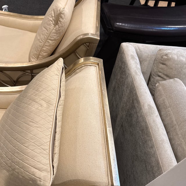 Upholstery Social Butterfly Silver Accent Chair. By: Caracole For Sale - Image 10 of 10