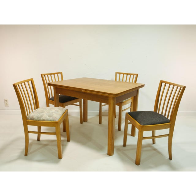 Mid-Century Dining Table and Chairs, Germany, 1950s, Set of 5 For Sale - Image 11 of 18