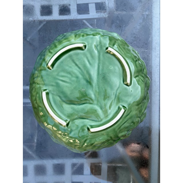 1990s Bordallo Pinherio Large Cabbage Serving Bowl For Sale - Image 9 of 9