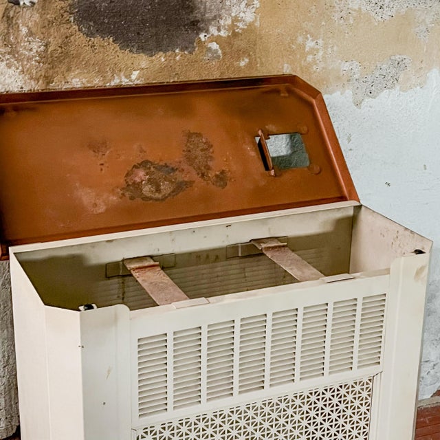 Antique Metal Radiator Cover From a 1910 Prairie Style House For Sale - Image 6 of 11