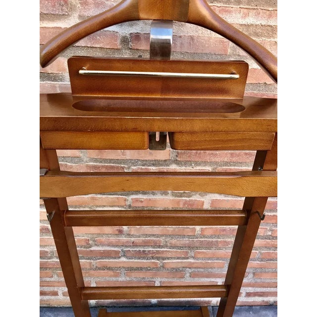 Mid Century Modern Italian Wood Valet Stand, 1960s For Sale - Image 9 of 13