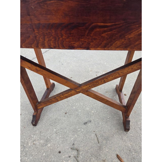 Antique Victorian Wooden Child's Lift-Top School Desk For Sale - Image 10 of 10