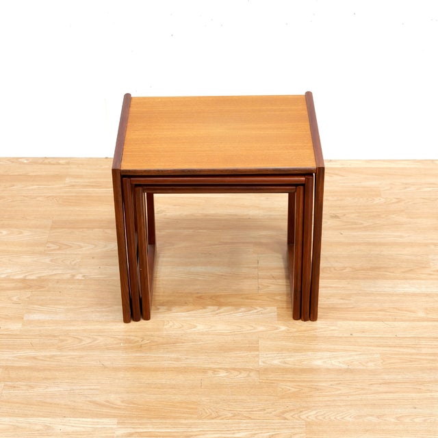1960s Mid Century Quadrille Nesting Side Tables by G Plan - Set of 3 For Sale In Los Angeles - Image 6 of 9