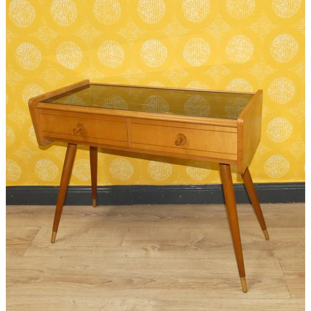 Black Vintage Filigree Hallway Cabinet, 1950s For Sale - Image 8 of 14