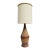 1960s Mid-Century Modern Teak & Cork Genie Bottle Style Table Lamp For Sale