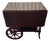 1980s Mid-Century Mahogany Tea Cart / Bar Cart With Extension Leaves and Table Pads For Sale