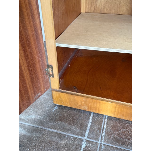 Vintage Art Deco 1940's Burl-Wood Armoire For Sale - Image 15 of 18