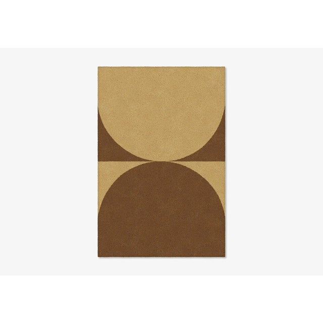 Contemporary Brown/Natural Shape in Rug from Marqqa For Sale - Image 3 of 3