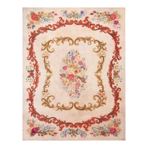 1930s American Hooked Rug ( 9' x 11'8" - 275 x 355 cm )