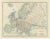 Antique Map of Europe, 1903 For Sale