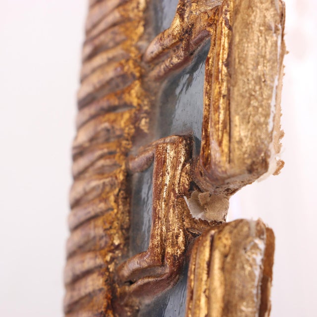 A Small Geometric Blue Resin Mirror in the Manner of Line Vautrin For Sale In Philadelphia - Image 6 of 8