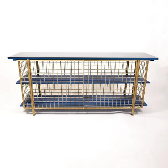 Metal Krid Aluminium Buffet by Clemence Seilles for Stromboli Design For Sale - Image 7 of 7