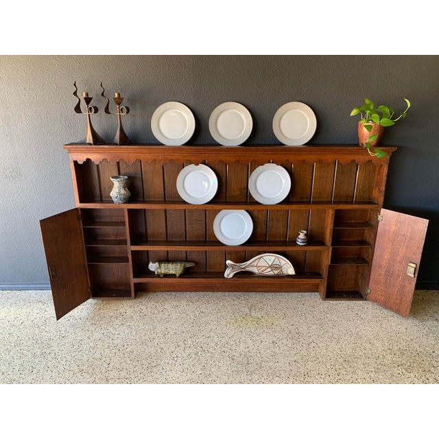 Brown Mid 19th Century Welsh Plate Wall Unit For Sale - Image 8 of 13