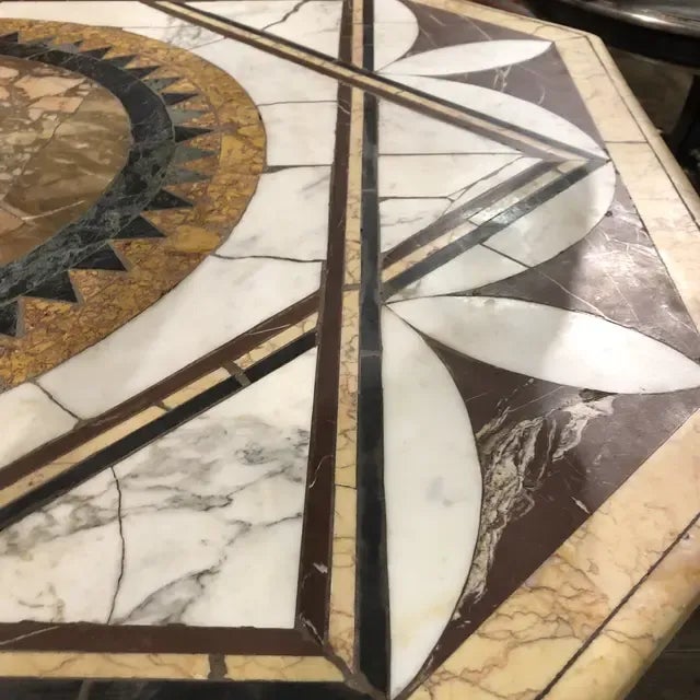 Stone Antique Italian Center Table For Sale - Image 7 of 13