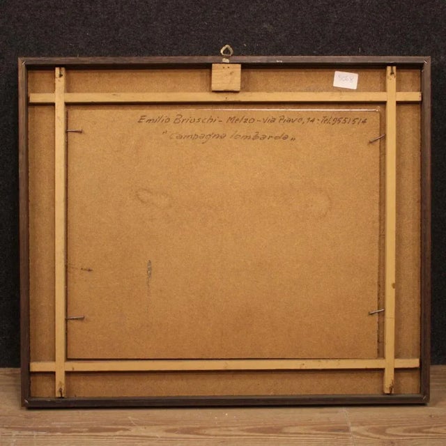 Italian Artist, Landscape in Impressionist Style, 1960, Oil on Panel, Framed For Sale - Image 9 of 13