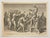 "The Snake Charmer" or "The Charlatan" 18th century copper plate engraving after a 16th century engraving by Giulio Romano...