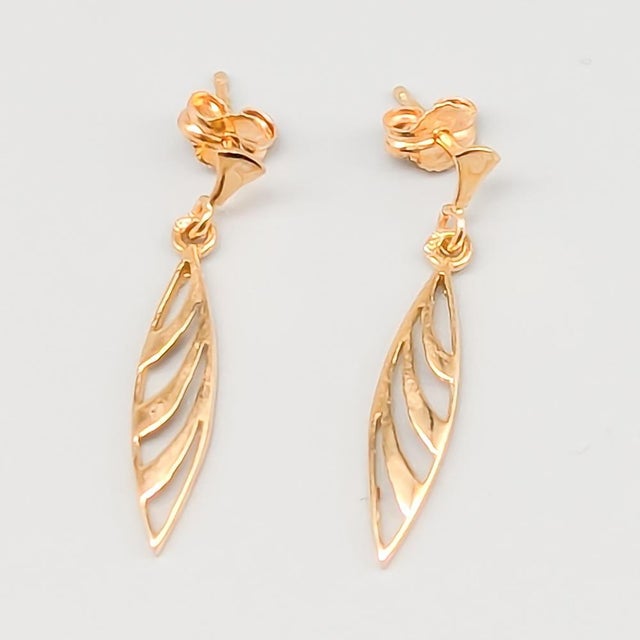 Earrings in Gold, Set of 2 For Sale - Image 4 of 5