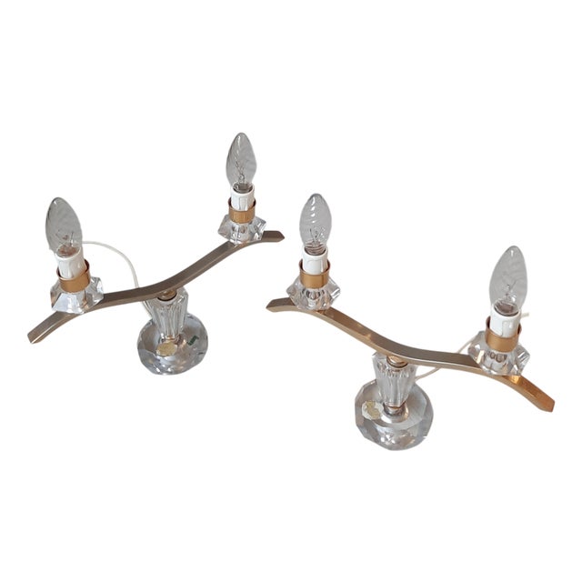 French Candelabra Table Lamps, 1960s, Set of 2 For Sale
