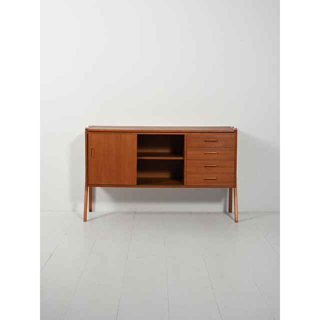Scandinavian Sideboard with Exposed Structure, 1960s For Sale - Image 4 of 13