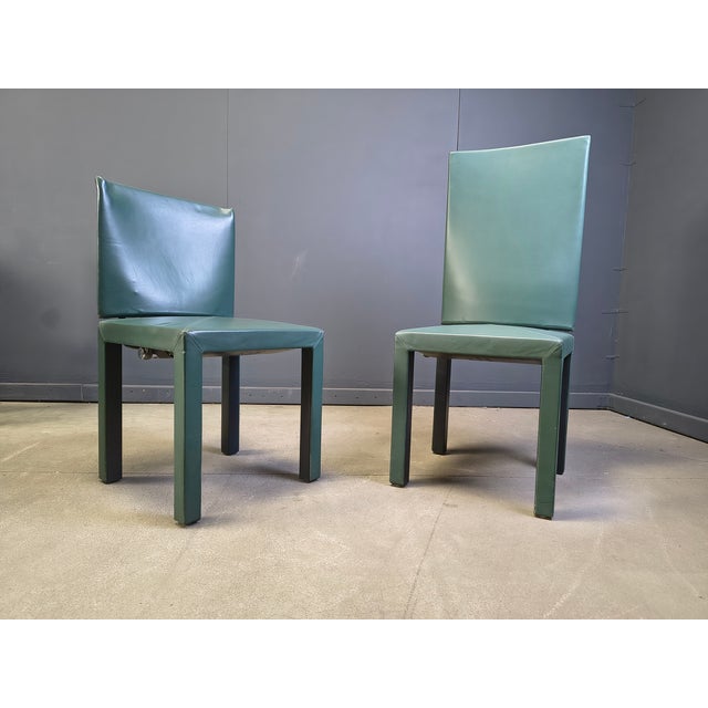 Green Arcadia Dining Chairs by Paolo Piva for B&B Italia, 1980s, Set of 10 For Sale - Image 8 of 16