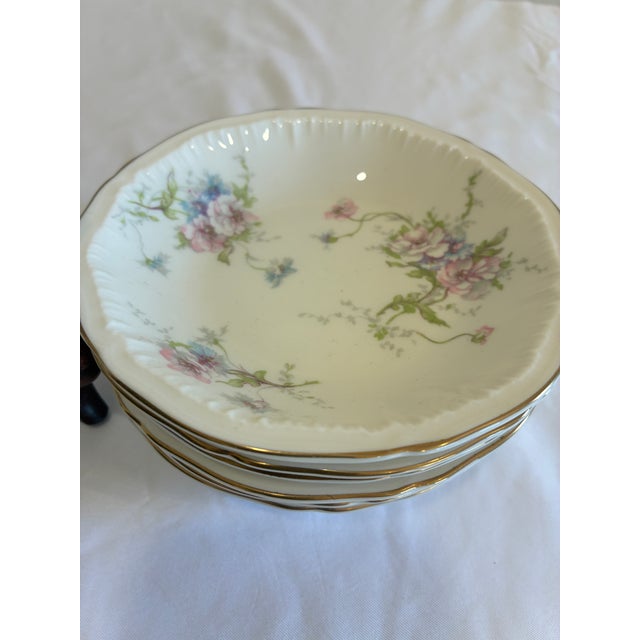 Vintage Theodore Haviland Annette Floral Berry Bowls – Set of 7 For Sale - Image 9 of 11