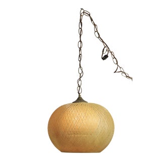 Mid Century Spun Fiberglass Chandelier For Sale
