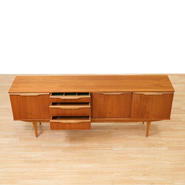 1960s Mid Century Credenza by Stonehill Furniture in Teak For Sale - Image 5 of 10