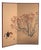 Antique Japanese Two-Panel Screen on Gold Ground, 1920 For Sale