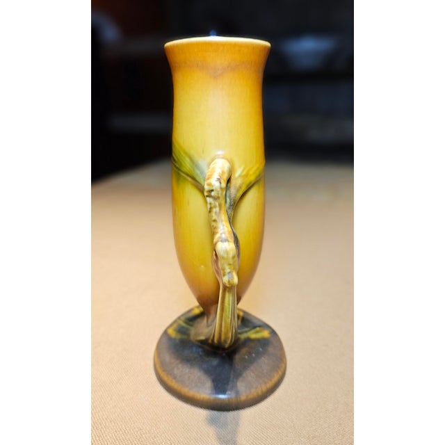 Art Deco Roseville Pottery Pinecone Bud Vase For Sale - Image 3 of 8