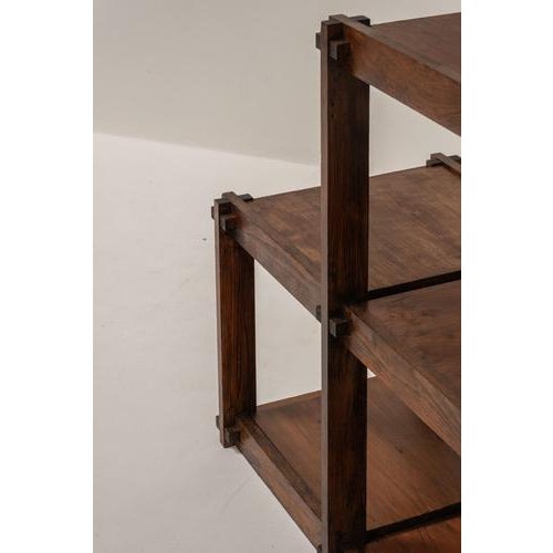 1970s Mid-Century Modern French Modular Wooden Shelving System, 1970s For Sale - Image 5 of 13
