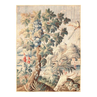 Nazmiyal Collection 18th Century French Aubusson Tapestry 5 Ft 8 in X 7 Ft 7 In For Sale