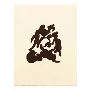 Jean Arp Woodcut Untitled C3 Published 1982 For Sale