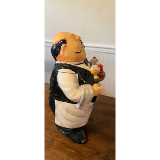 T. Flicking Certified International Butler/Waiter Cookie Jar For Sale - Image 10 of 12