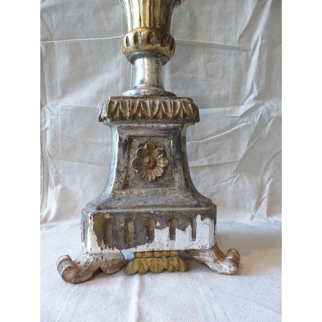 Italian Early 20th Century Italian Pricket Lamp For Sale - Image 3 of 4