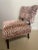 Mid-Century Modern Red Velvet Tiger Print Slip Chair For Sale - Image 3 of 4