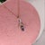 Tanzanite Pendant With Natural Diamonds in Solid 14k Dual Tone Gold Oval 6x4mm For Sale In Columbus - Image 6 of 6