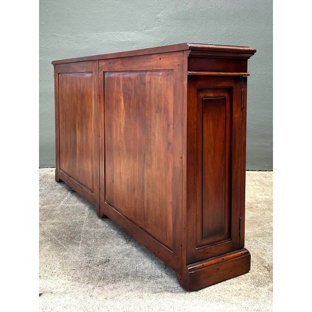 Late 20th Century Vintage Beveled Glass Library Cabinet For Sale - Image 5 of 12