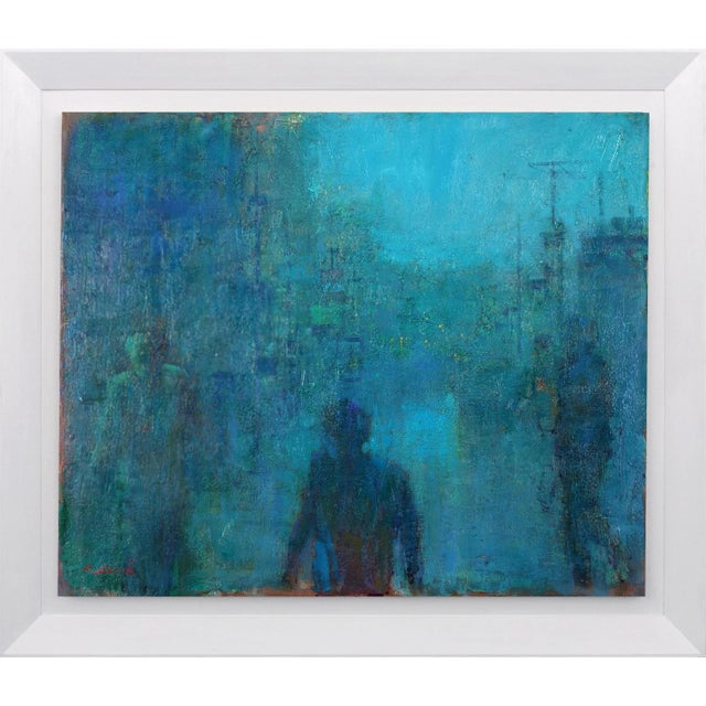 Early 21st Century Renato Criscuolo, Fog in Town, Oil on Canvas, 2010, Framed For Sale - Image 5 of 5