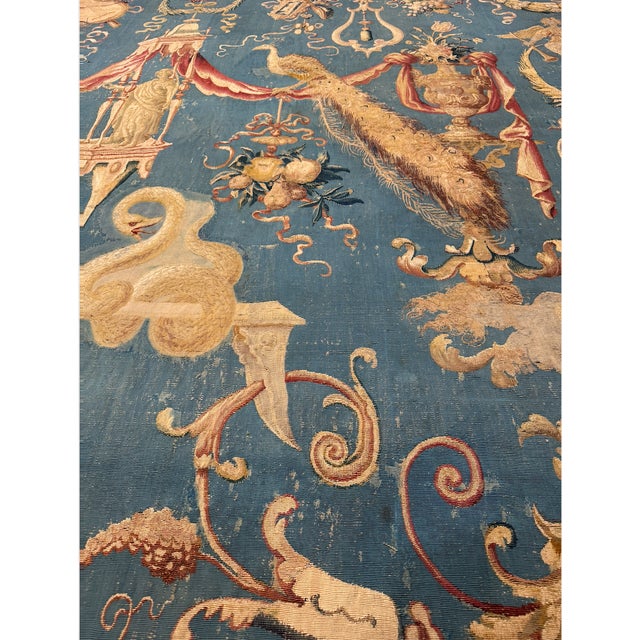18th Century 18th Century French Tapestry 5'6'' X 5'6'' For Sale - Image 5 of 7