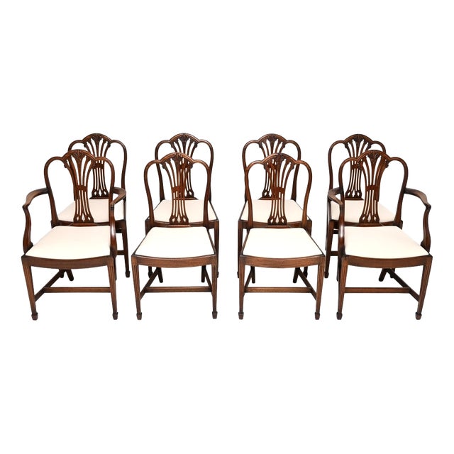 Antique Edwardian Dining Chairs, 1900, Set of 8 For Sale