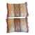 Pair Croscill Paisley Fringe Lumbar Pillows-Burgundy Gold-Traditional-Vintage For Sale