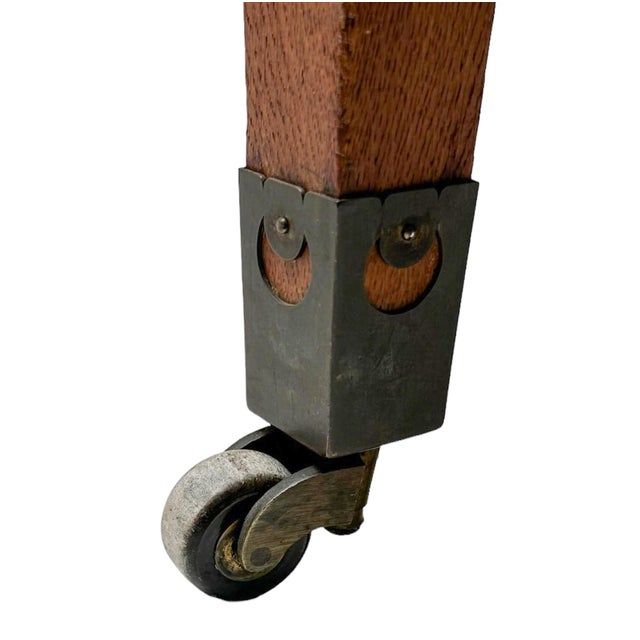 Set of Art Nouveau Arts & Crafts Oak Armchairs by H.F. Jansen & Zonen Amsterdam, 1890s For Sale - Image 14 of 15