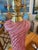 Vintage Pair Dino Martens Murano Pink Swirl Glass & Brass Table Lamps Restored For Sale - Image 11 of 12