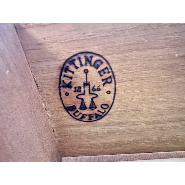 Traditional Kittinger Georgian Mahogany Four-Drawer Chests - A Pair For Sale - Image 3 of 8