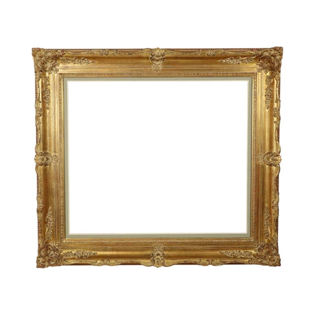 Large Baroque Style Gilt Wood Frame, 1920s For Sale - Image 17 of 17