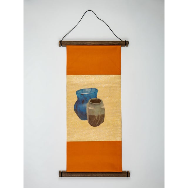 Persimmon. Two vessels. Gold dust. Painted in the spirit of the folk atelier. The Artisan's Harmony is mounted from a...