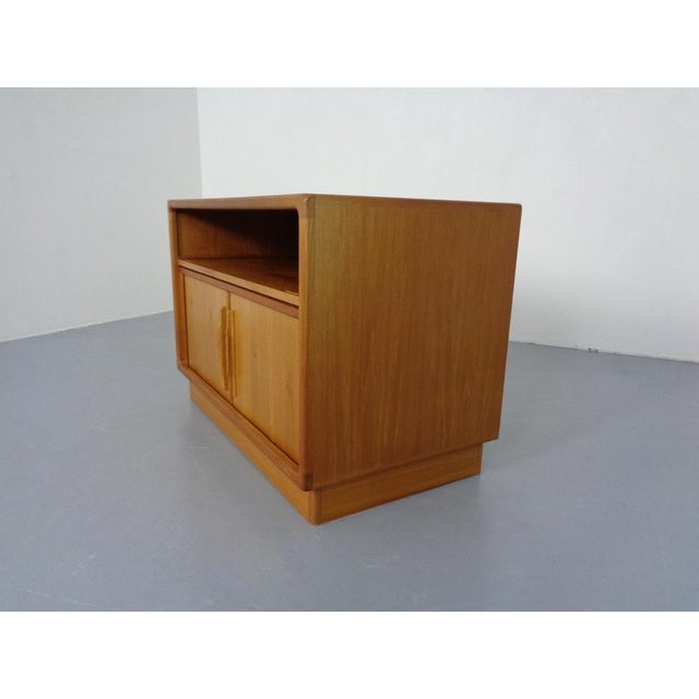 Small Teak Tambour Media Sideboard from Dyrlund, 1970s For Sale - Image 6 of 18