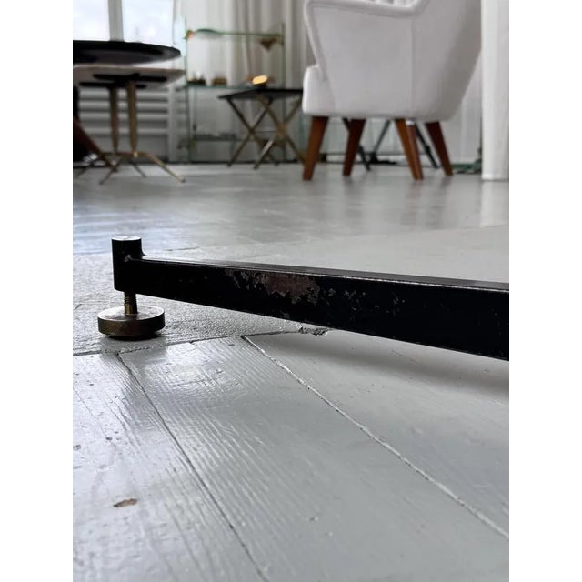 Maroon Glass Plate Dining Table, 1950s For Sale - Image 15 of 18