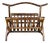 Vintage Bamboo Rattan Magazine Rack, 1970s For Sale